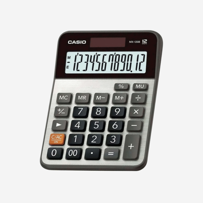 CALCULATRICE DE BUREAU CASIO - MX-120B-W