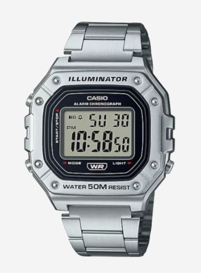 Montre Homme Casio W-218HD-1AVDF - Argent