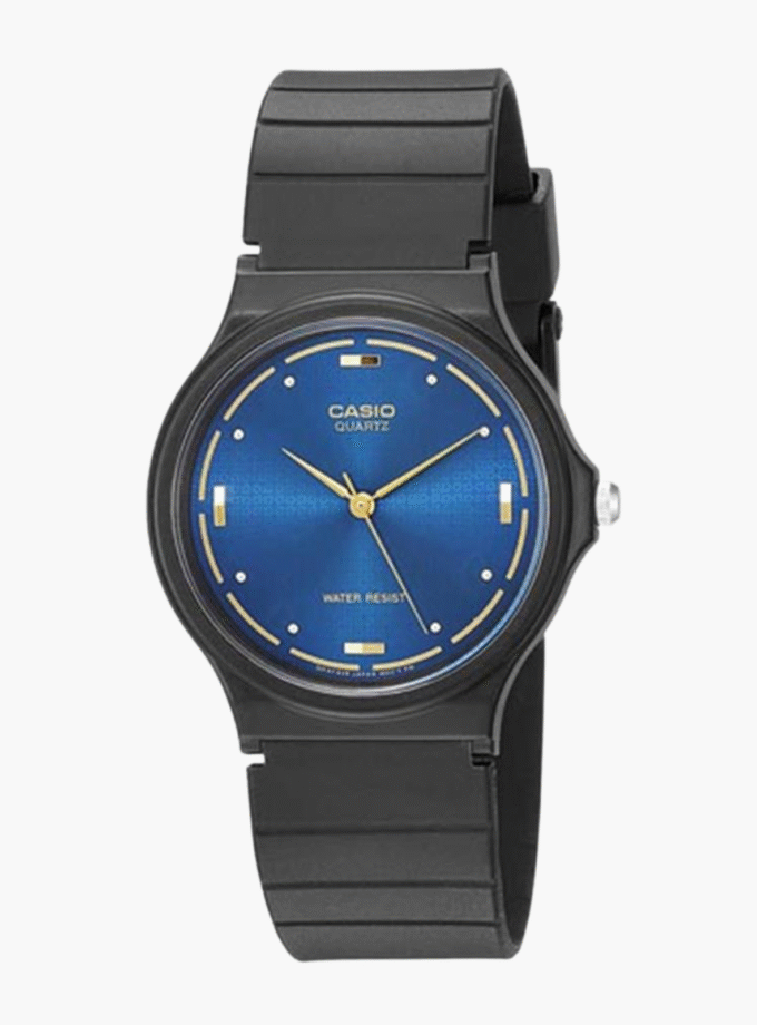 Montre CASIO Unisexe - Bracelet Noir En Resine - Boitier En Resine - Résistante à l'eau - 12 Mois De Garantie - MQ-76-2ALDF