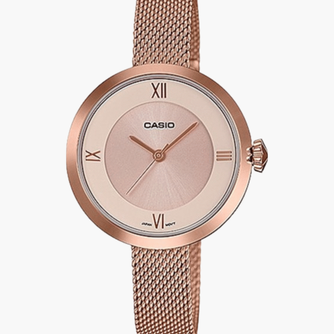 Montre Femme Casio Collection - Bracelet Acier inoxydable - LTP-E154MPG-4ADF