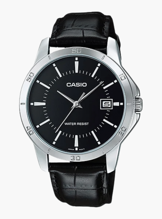 Montre Homme Casio Collection - Bracelet En Cuir - MTP-V004L-1AUDF