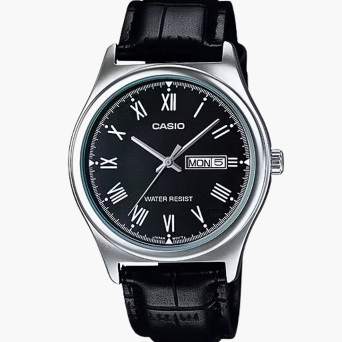Casio Montre Homme MTP-V006L-1BUDF - Bracelet en Cuir - Noir