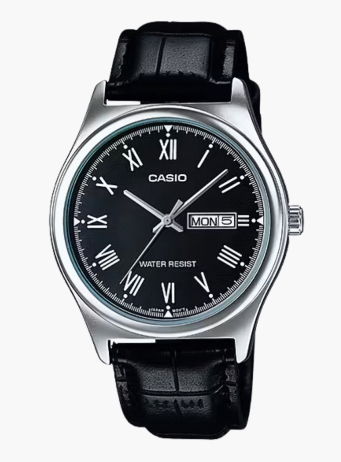 Casio Montre Homme MTP-V006L-1BUDF - Bracelet en Cuir - Noir