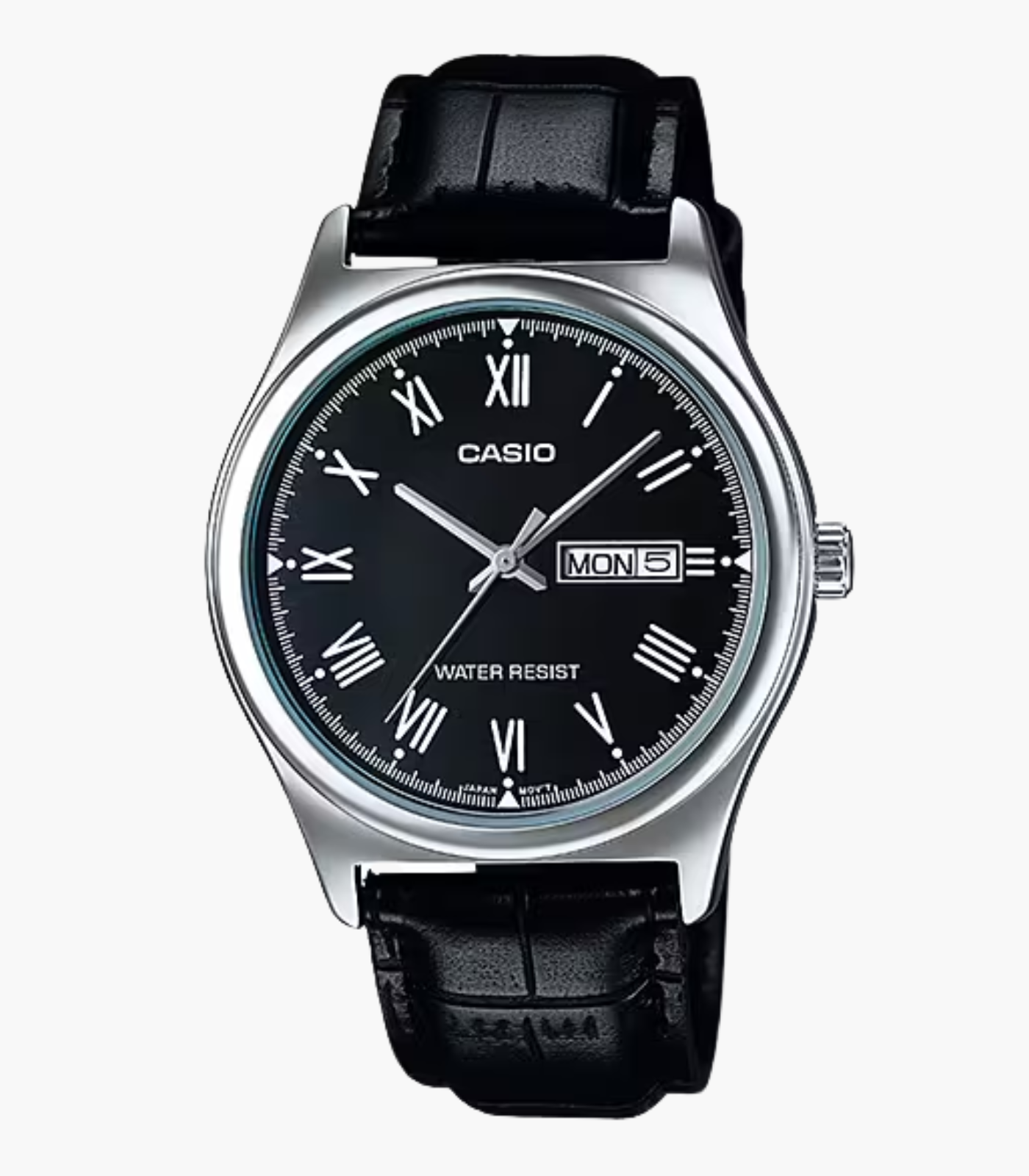 Casio Montre Homme MTP-V006L-1BUDF - Bracelet en Cuir - Noir