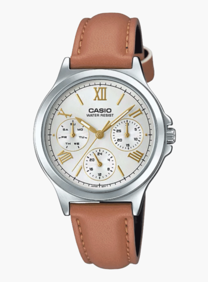 Montre Casio - LTP-V300L-7A2UDF - Bracelet en cuir - Résistant à l'eau