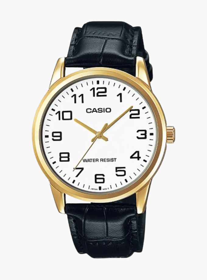 Montre Homme Casio - Bracelet En Cuir - MTP-V001GL-7BUDF - Garantie 1 An