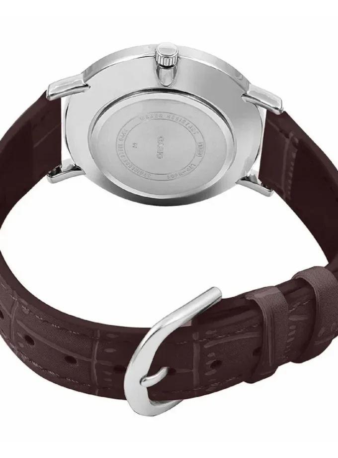 aiwatch_LTP-VT01L-2BUDF - Montre-Bracelet Femme - Casio LTP-VT01L-2BUDF - Bracelet Brun En Cuir Véritable