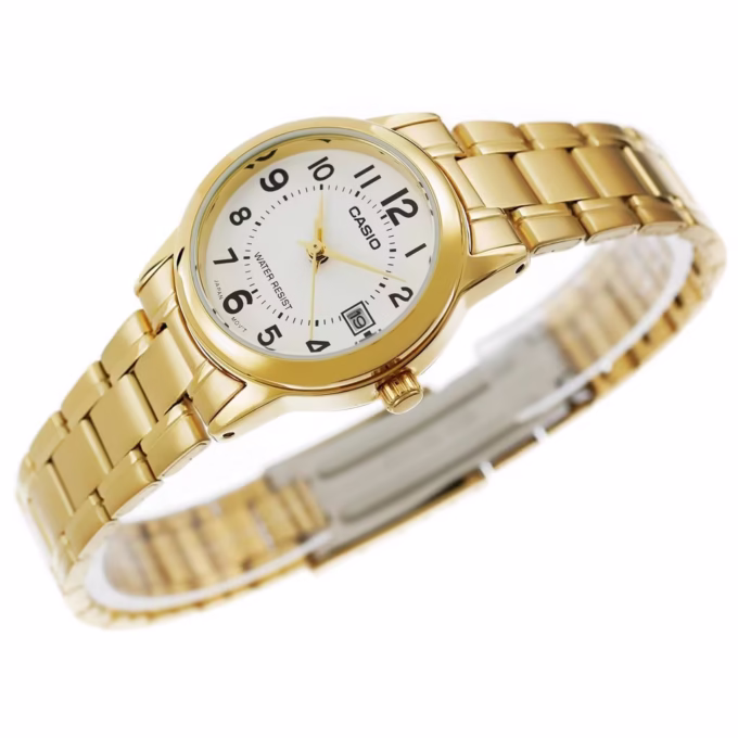 Montre-Bracelet Femme - Casio Collection LTP-V002G-7B2UDF - Bracelet Dorée En Acier Inoxydable
