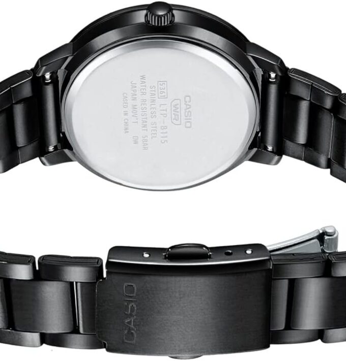 aiwatch_LTP-B115B-1EVDF - Montre-Bracelet Femme Casio Collection - LTP-B115B-1EVDF - Bracelet Noir En Acier Inoxydable