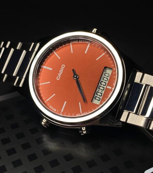 Montre-Bracelet Homme Casio Collection MTP-VC01D-5EUDF - Bracelet Gris En Acier Inoxydable- Résistante à L'Eau