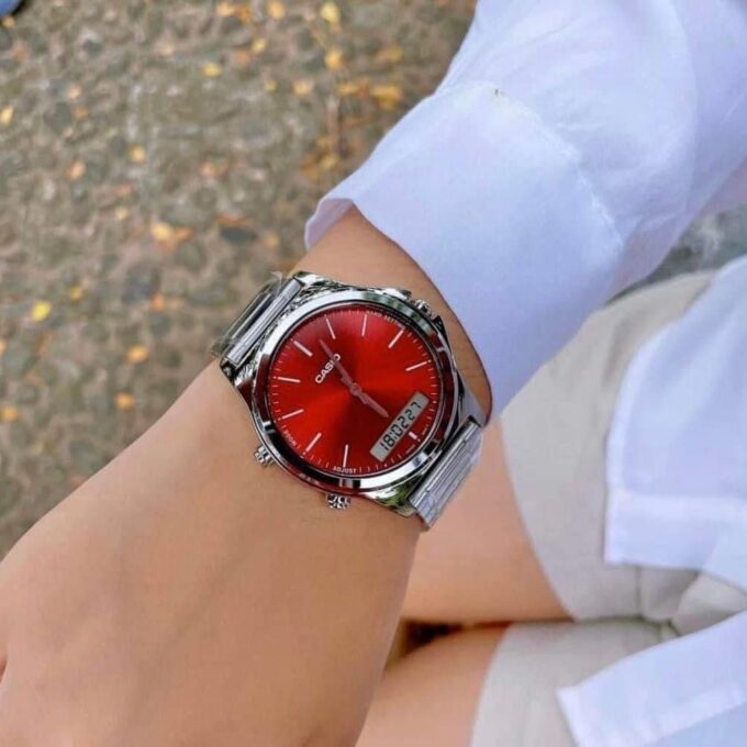 Montre-Bracelet Homme Casio Collection MTP-VC01D-5EUDF - Bracelet Gris En Acier Inoxydable- Résistante à L'Eau