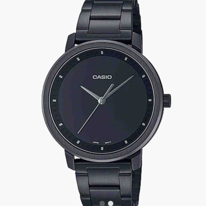 Montre-Bracelet Homme Casio Collection - MTP-B115B-1EVDF - Bracelet Noir En Acier Inoxydable