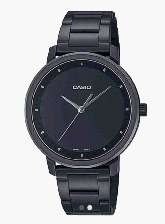 Montre-Bracelet Homme Casio Collection - MTP-B115B-1EVDF - Bracelet Noir En Acier Inoxydable