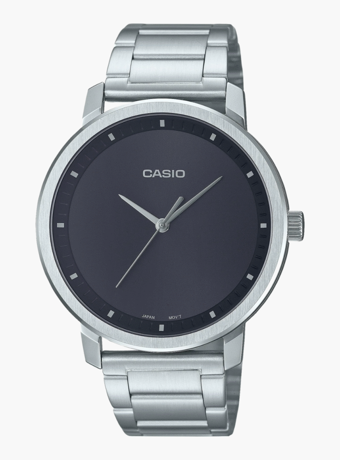 Montre-Bracelet Homme Casio Collection MTP-B115D-1EVDF - Bracelet Gris En Acier Inoxydable - Résistante à l'Eau