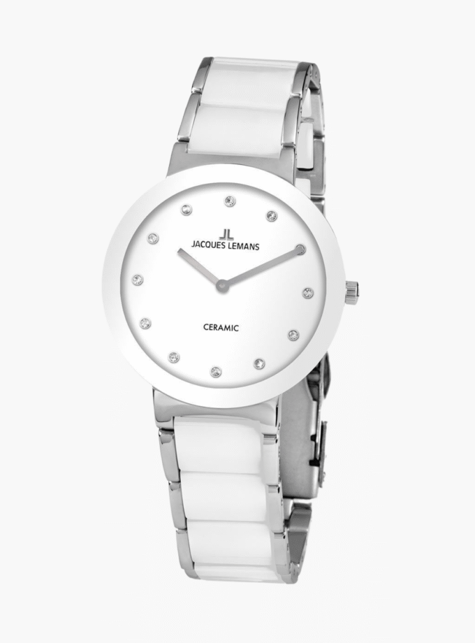 Montre Pour Homme Jacques Lemans - 42-7H - Bracelet Bicolore En Céramique High-Tech