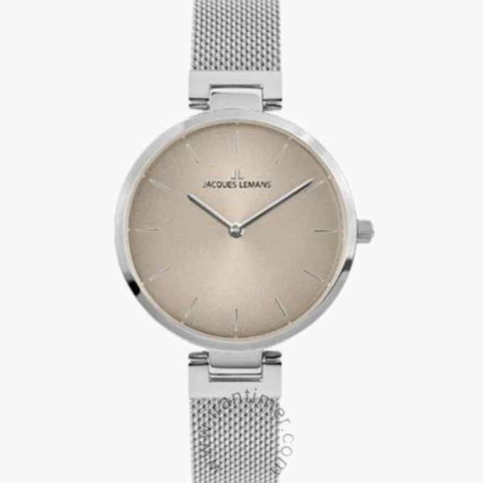 Montre-Bracelet Homme Jacques Lemans - 1-2110B - Bracelet en Acier Inoxydable - Résistance à l'Eau 5 ATM