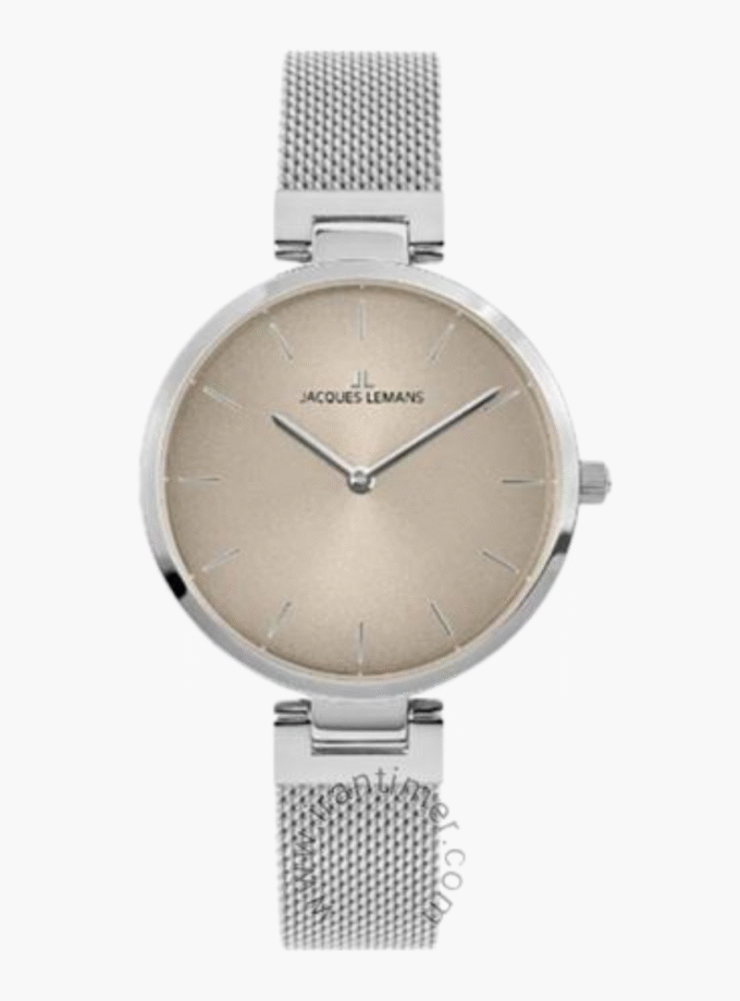 Montre-Bracelet Homme Jacques Lemans - 1-2110B - Bracelet en Acier Inoxydable - Résistance à l'Eau 5 ATM