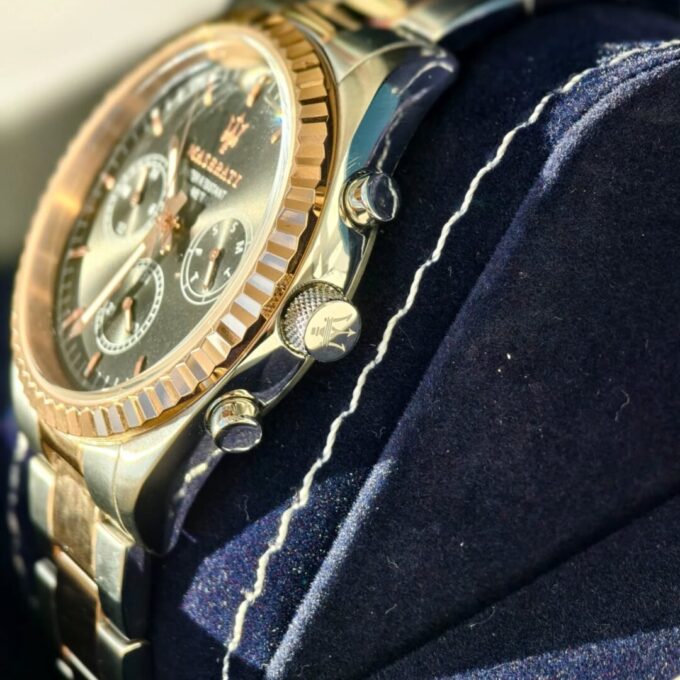 aiwatch_R8853100020 - Montre-Bracelet Homme Maserati - R8853100020 - Bracelet Bicolore En Acier Inoxydable - Résistance à l'Eau 50 ATM