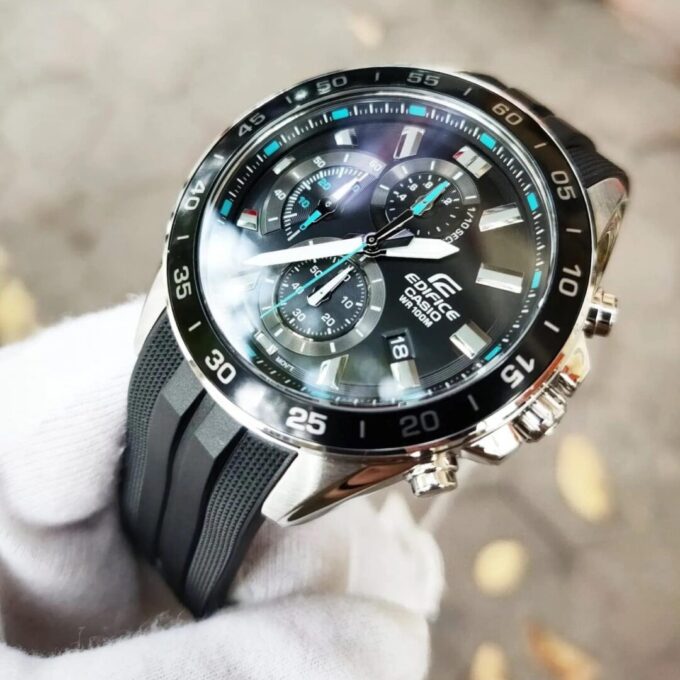 Montre Homme Casio Edifice - EFV-550P-1AVUDF - Bracelet Noir En Résine - Résistance à l'eau 10 ATM