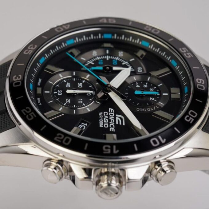 Montre Homme Casio Edifice - EFV-550P-1AVUDF - Bracelet Noir En Résine - Résistance à l'eau 10 ATM