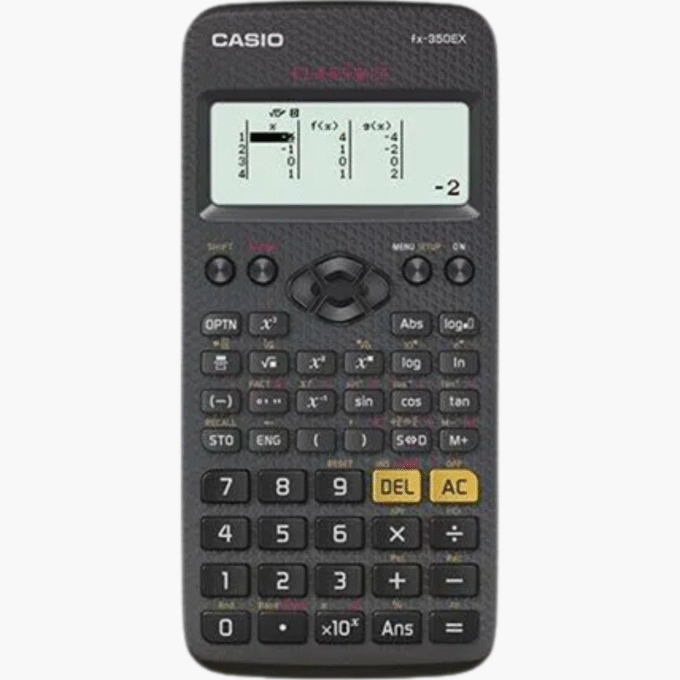 Calculatrices scientifiques standard Casio - fx-350EX - Noir