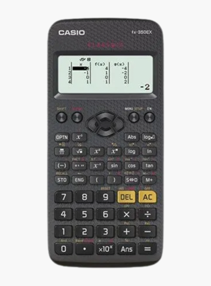 Calculatrices scientifiques standard Casio - fx-350EX - Noir