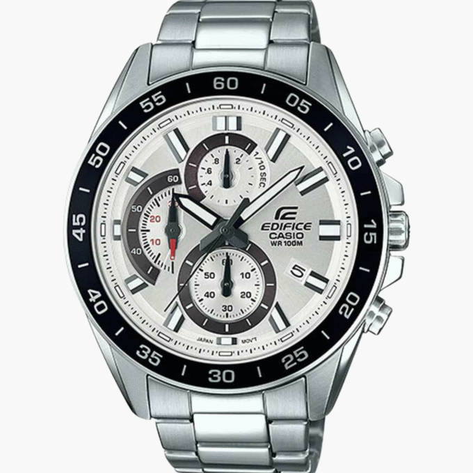 Montre Homme Casio Edifice - EFV-550D-7AVUDF - Bracelet Gris en Acier Inoxydable - Resistance à l'eau 10 ATM