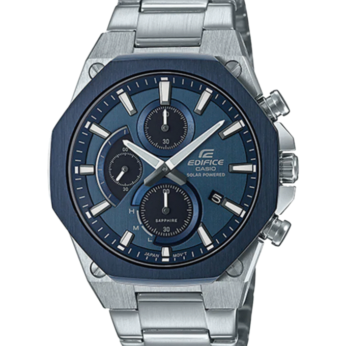 Montre Casio Edifice Homme - EFS-S570DB-2AUDF - Bracelet Gris En Acier Inoxydable - Résistance à l'eau 10 ATM