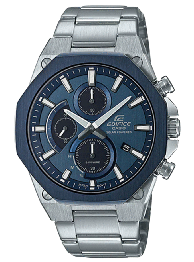 Montre Casio Edifice Homme - EFS-S570DB-2AUDF - Bracelet Gris En Acier Inoxydable - Résistance à l'eau 10 ATM