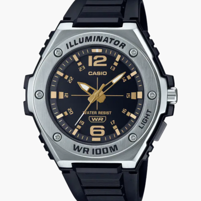 Montre Homme Casio Collection - MWA-100H-1A2VDF - Bracelet Noir En Résine - Résistance à l'eau 10 ATM