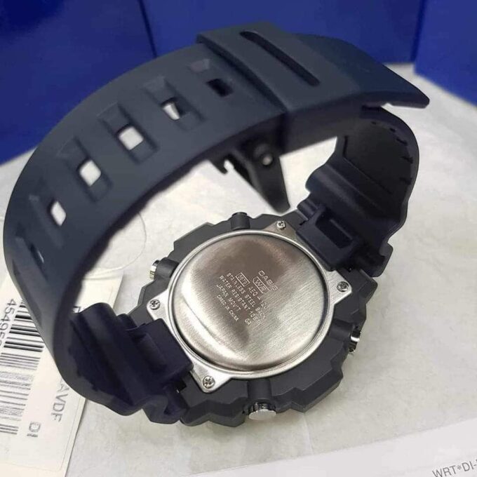 Montre Homme Casio Combinaison analogique-numérique AEQ-120W-2AV - Bracelet Noir en Résine - Résistance à l'eau 10 ATM