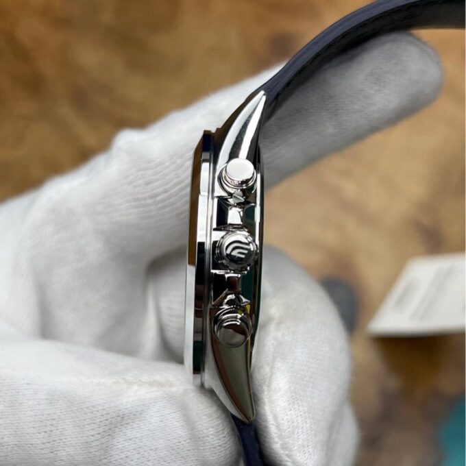 Montre Homme Casio Edifice - EFV-630L-7AV - Chronographe standard - Bracelet En cuir véritable - Résistance à l'eau 10 ATM