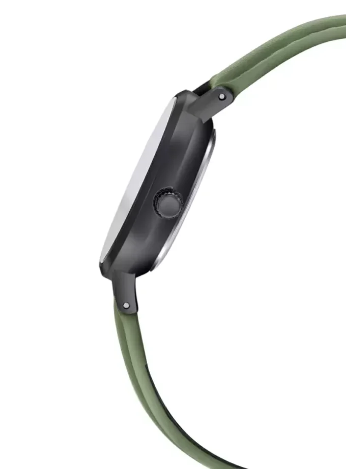 aiwatch_LTP-VT02BL-3AUDF - Montre Femme Casio Collection Analogique LTP-VT02BL-3A - Bracelet Vert en Cuir - Résistant à l'eau