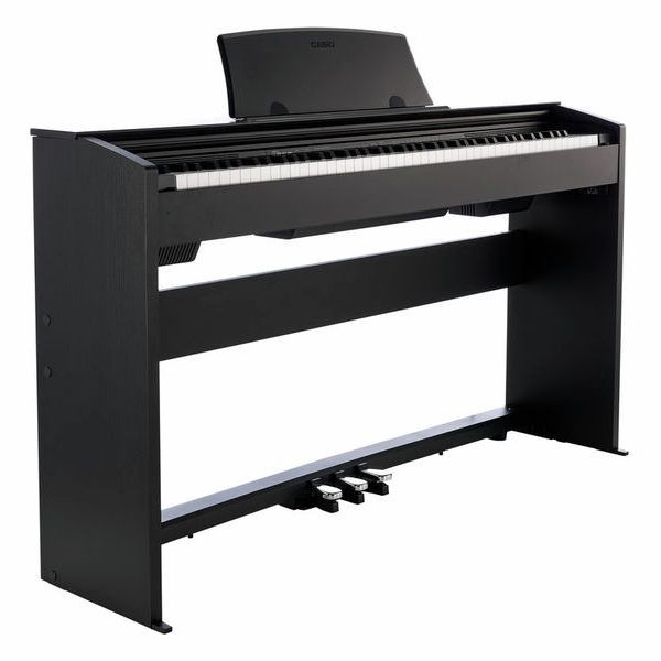 Casio Privia PX-770BK – Piano numérique à console lestée 88 touches | Clavier à marteaux gradués Tri-Sensor II | Source sonore AiR, 19 sonorités, lecture concert, haut-parleurs stéréo 16 W, USB-MIDI | Élégant meuble noir