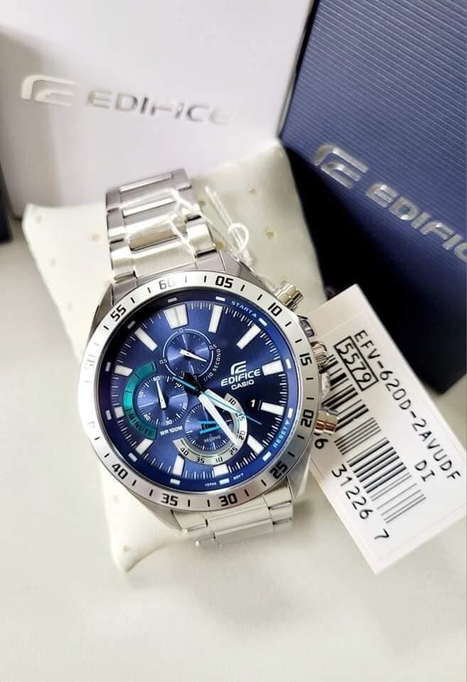aiwatch_EFV-620D-2AVUDF - Montre Homme Casio Edifice EFV-620D-2AVUDF - Bracelet Gris en acier Inoxydable - Résistance à l'eau 100 Mètres