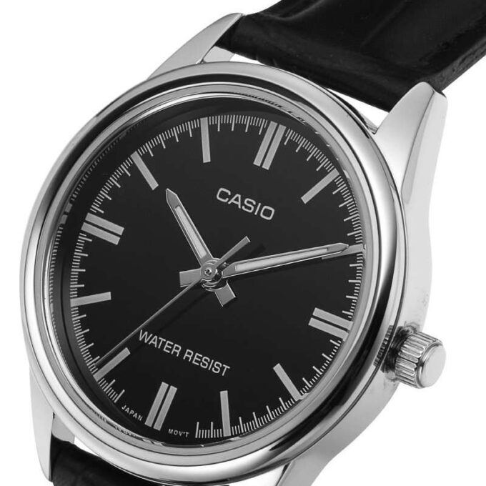 Casio - Bracelet en Cuir - Noir