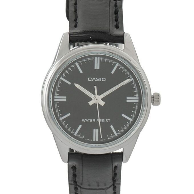 Casio - Bracelet en Cuir - Noir