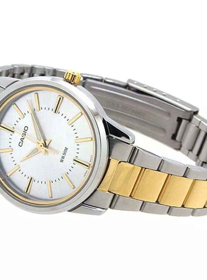 aiwatch_LTP-1303SG-7AVDF - Montre Femme Casio - LTP-1303SG-7AVDF - Bracelet en Acier Inoxydable - Argent/Or