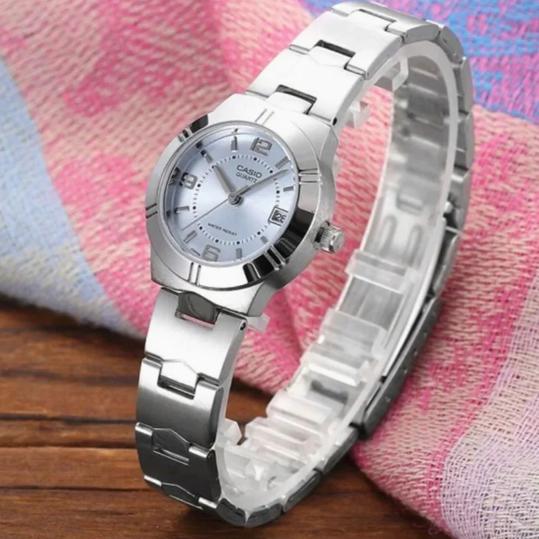 aiwatch_LTP-1241D-2ADF - Montre Femme Casio - LTP-1241D-2ADF - Bracelet en Acier Inoxydable