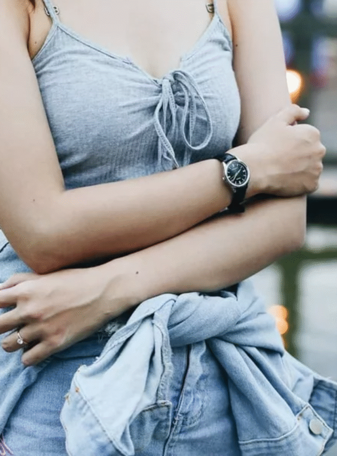 Montre Femme Casio - LTP-V005L-1AUDF - Bracelet en Cuir - Noir