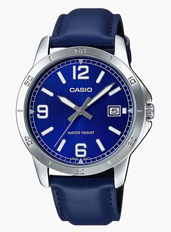 Montre Homme Casio - MTP-V004L-2BUDF - Bracelet en Cuir Bleu