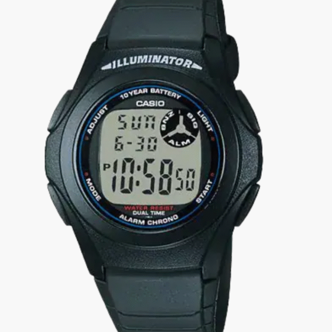 Montre Jeunesse Casio - F-200W-1ADF - Bracelet en Résine Noir