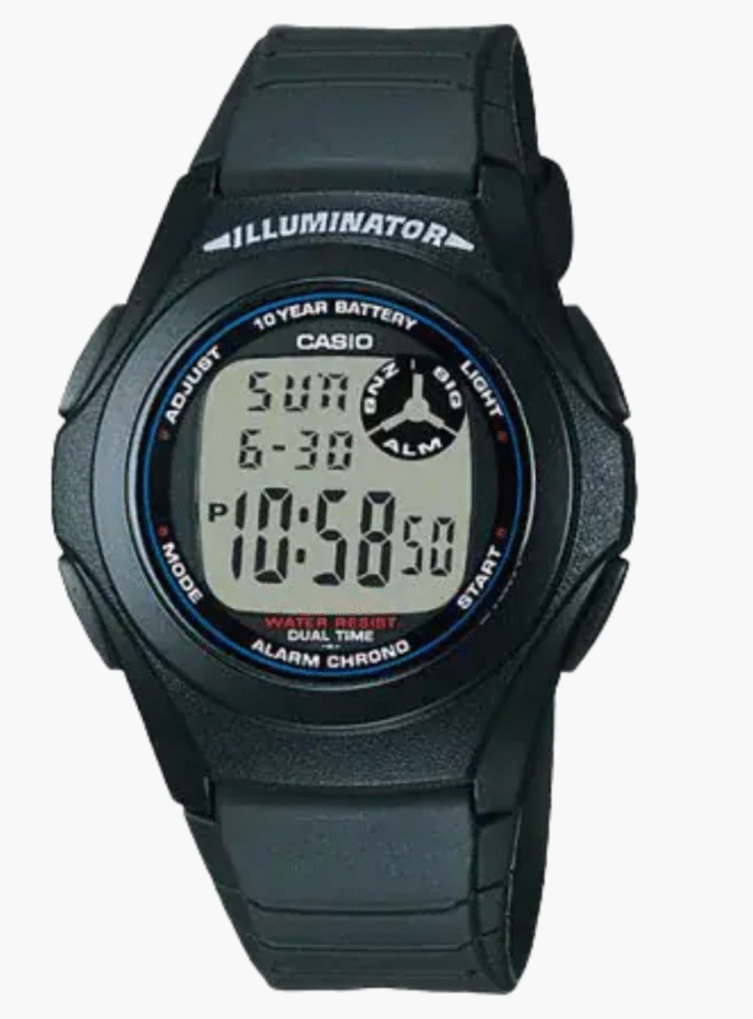 Montre Jeunesse Casio - F-200W-1ADF - Bracelet en Résine Noir