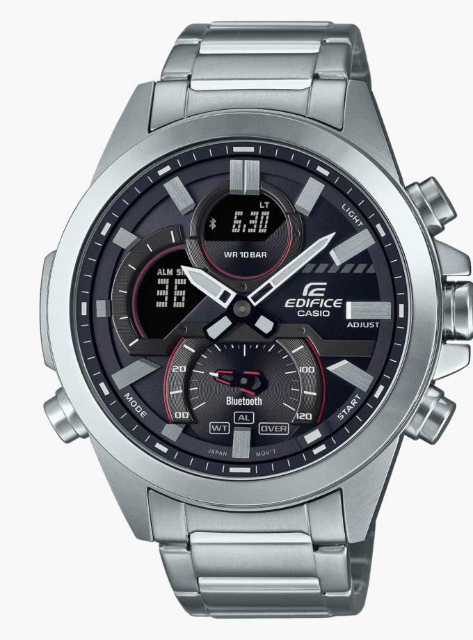 Montre Homme Bluetooth Casio  - ECB-30D-1ADF - Bracelet en Acier Inoxydable Argent