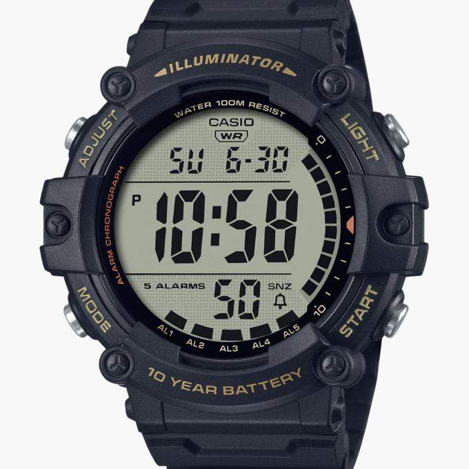 Montre Homme Casio - AE-1500WHX-1AVDF - Bracelet en Résine Noir