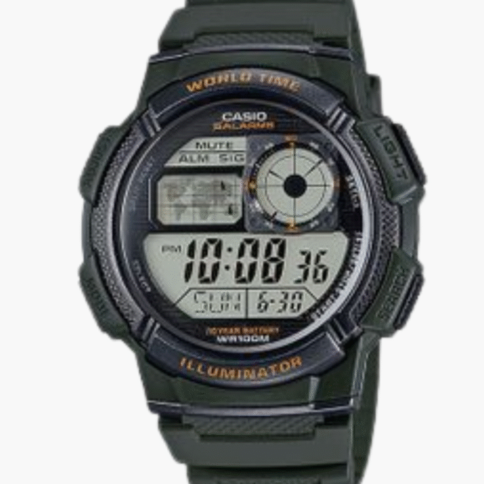 Montre Homme Casio - AE-1000W-3AVDF - Bracelet en Résine Treillis