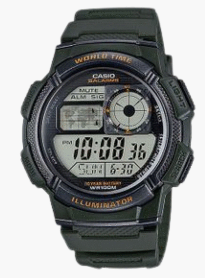 Montre Homme Casio - AE-1000W-3AVDF - Bracelet en Résine Treillis