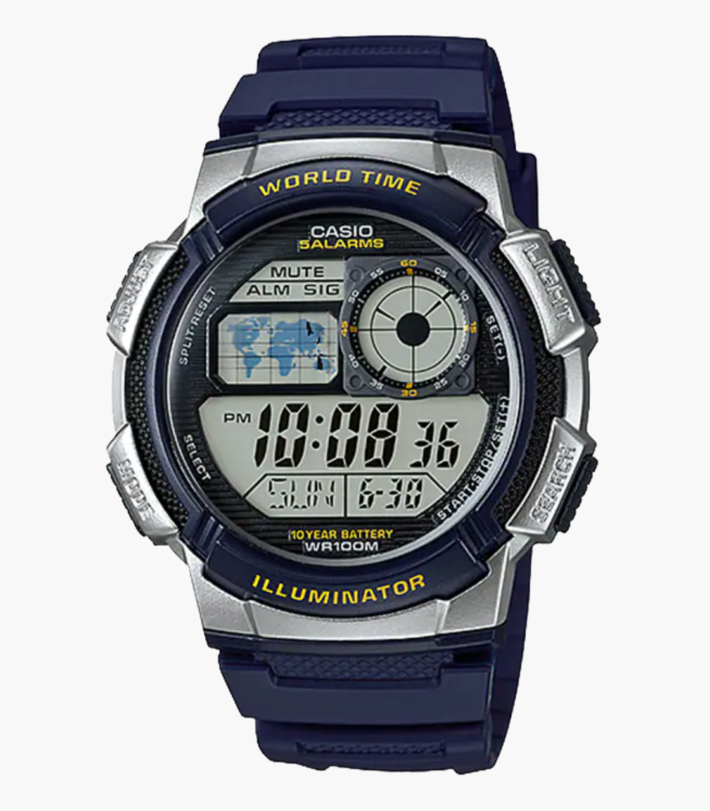 Montre Homme Casio - AE-1000W-2AVDF - Bracelet en Résine Bleu