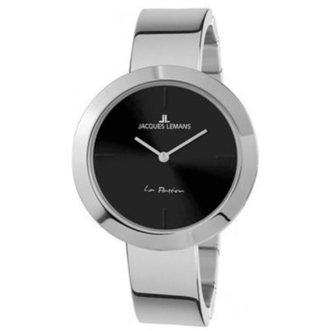 Montre Homme Jacques Lemans - 1-2031H - Bracelet Noir en Acier Inoxydable - Résistance à l'eau 50 Mètres