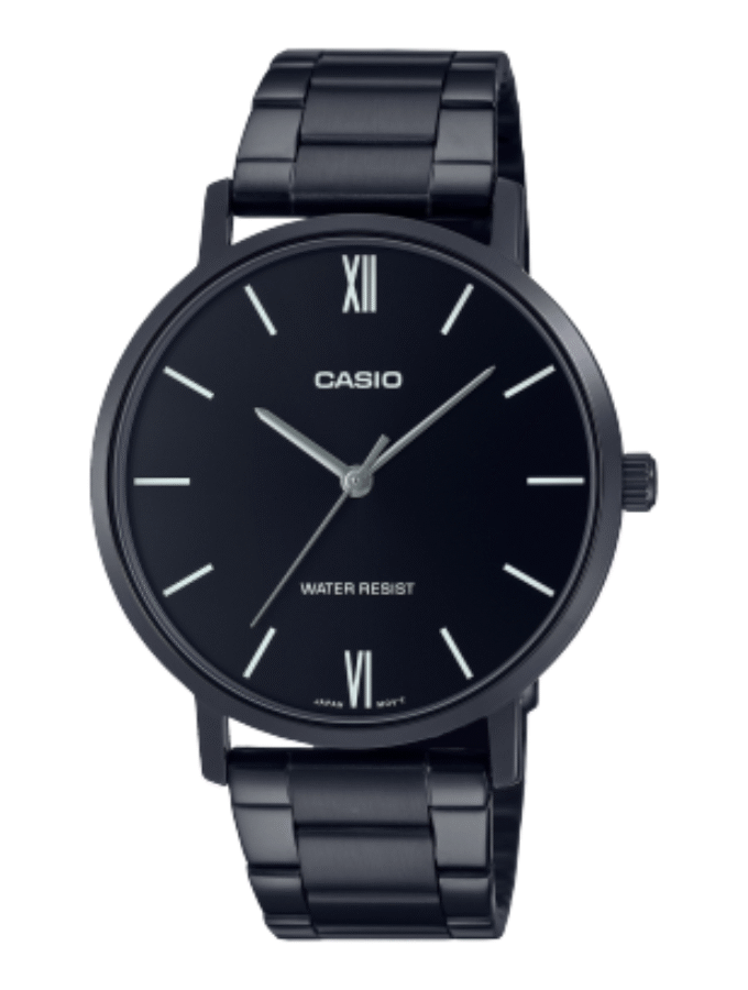 Montre Homme Casio Collection MTP-VT01B-1BUDF - Bracelet En Acier Inoxydable - Résistante à l'eau